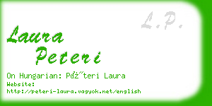 laura peteri business card